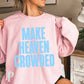 Jesus Loves You Crewneck Sweatshirt Pink / Small
