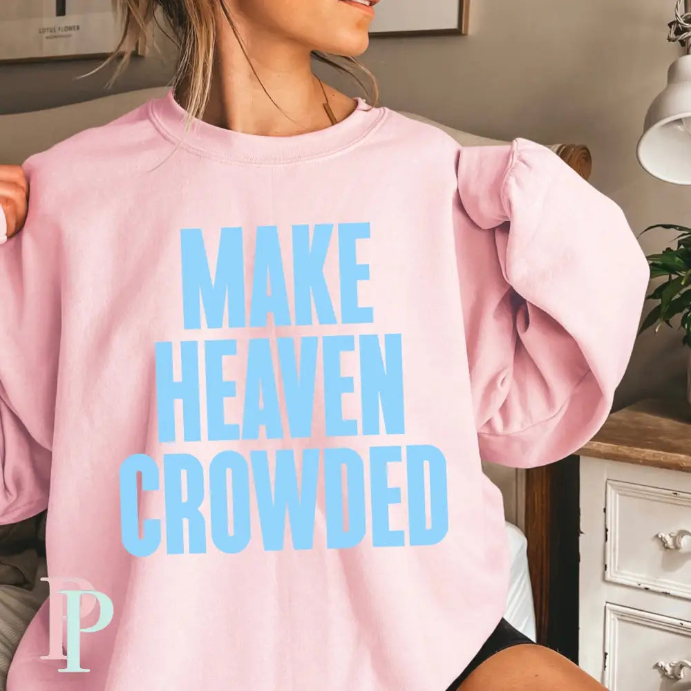Jesus Loves You Crewneck Sweatshirt Pink / Small