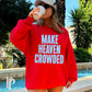 Jesus Loves You Crewneck Sweatshirt Red / Small