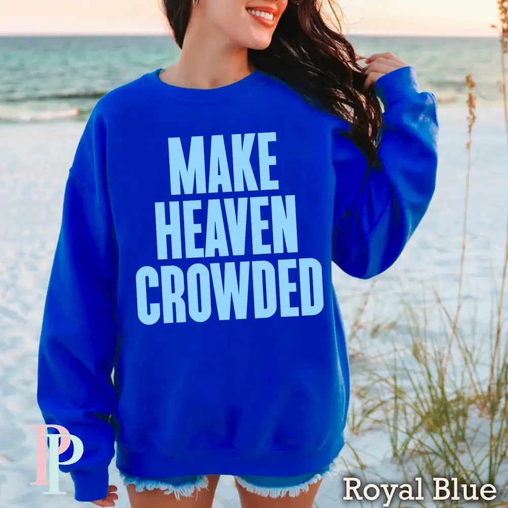 Jesus Loves You Crewneck Sweatshirt Royal Blue / Small