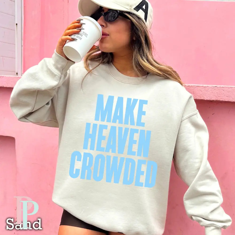 Jesus Loves You Crewneck Sweatshirt Sand / Small