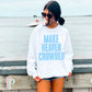 Jesus Loves You Crewneck Sweatshirt White / Small