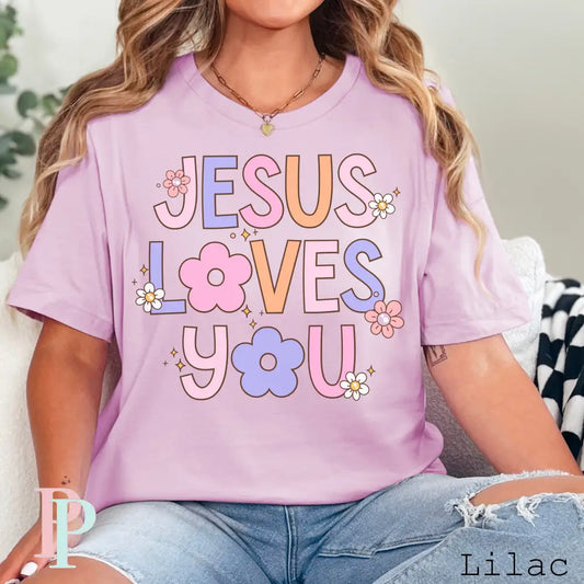 Jesus Loves You DTF Transfer