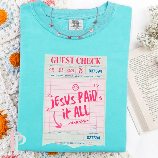 Jesus Paid It All DTF Transfer