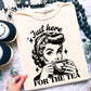 Just Here For The Tea Comfort Color Graphic Tee