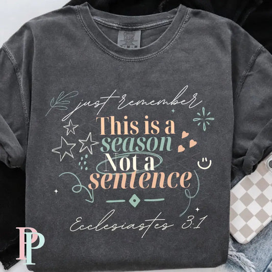 Just Remember This Is A Season Not A Sentence DTF Transfer