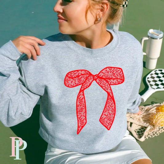 Lace Coquette Bow Screen Print Transfer