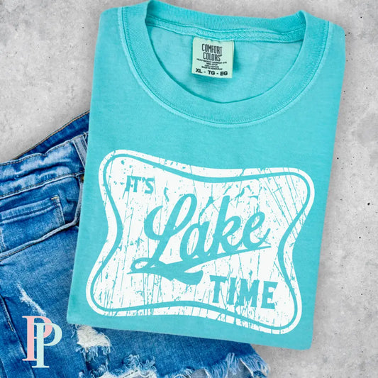 Lake Time Comfort Color Graphic Tee