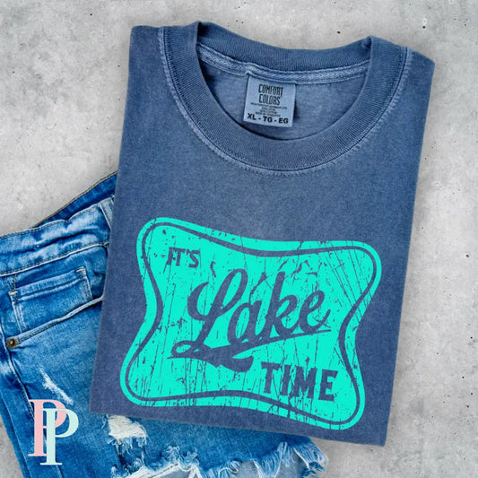 Lake Time Comfort Color Graphic Tee