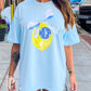 Lemon Comfort Color Monogram Graphic Tee