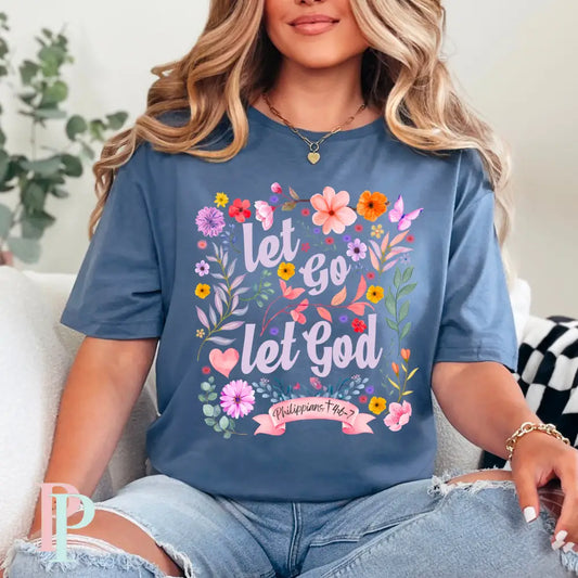 Let Go Let God Morning DTF Transfer