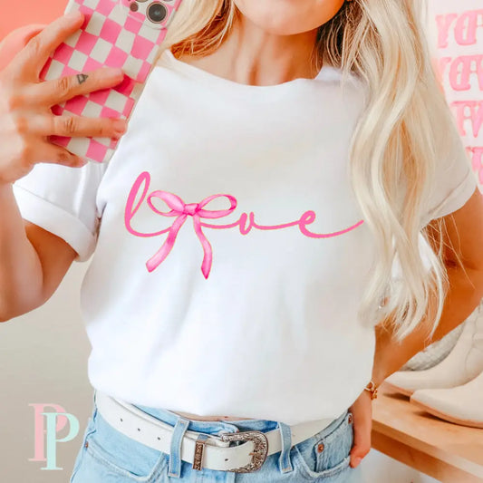 Love Coquette Bow DTF Transfer