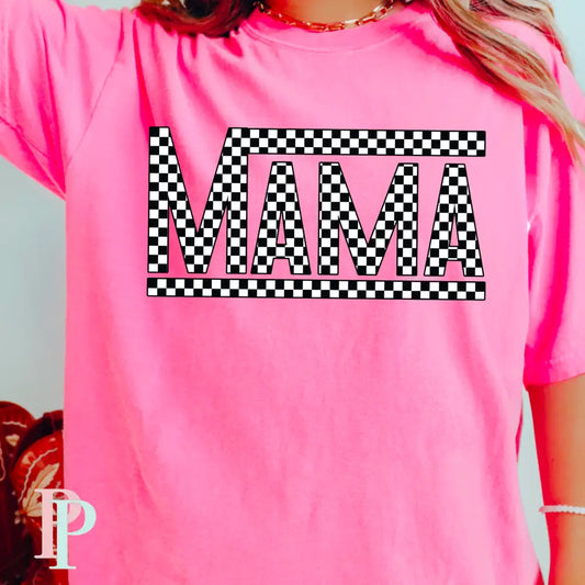 Mama Checkered Gildan Graphic Tee
