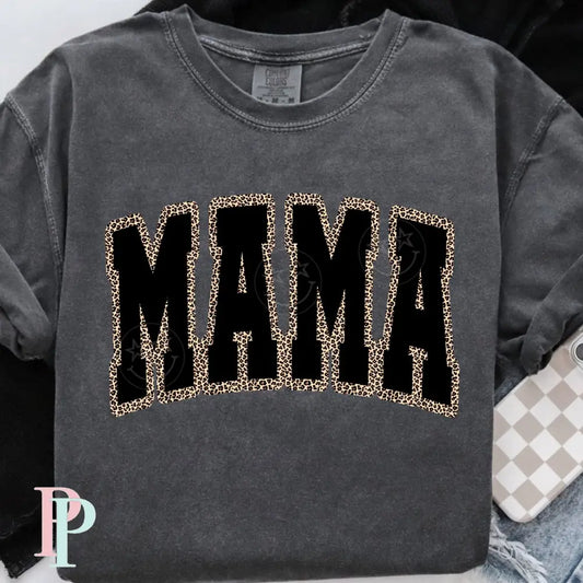 Mama Cheetah Black DTF Transfer