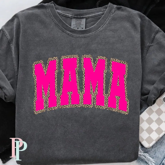 Mama Cheetah Pink DTF Transfer