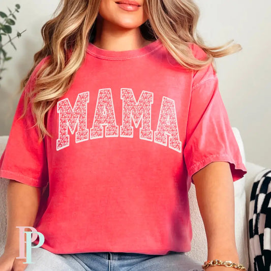 Mama Floral Screen Print Transfer