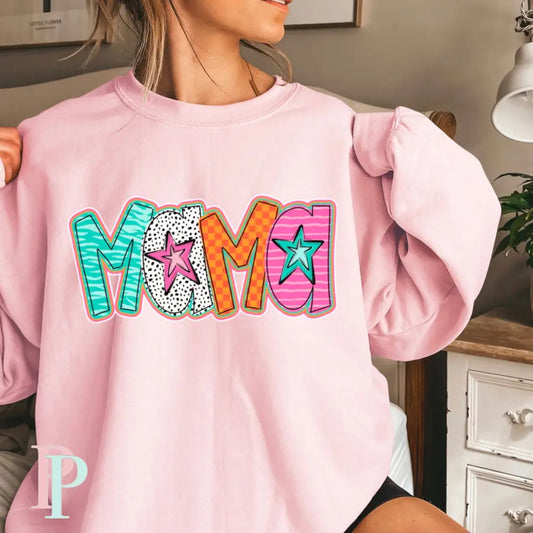 Mama Funky Stars DTF Transfer