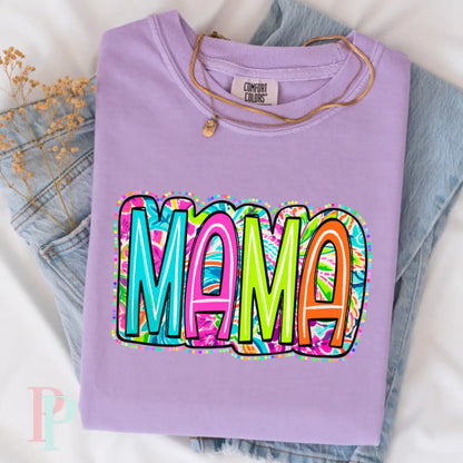 Mama Tropical Comfort Color Graphic Tee