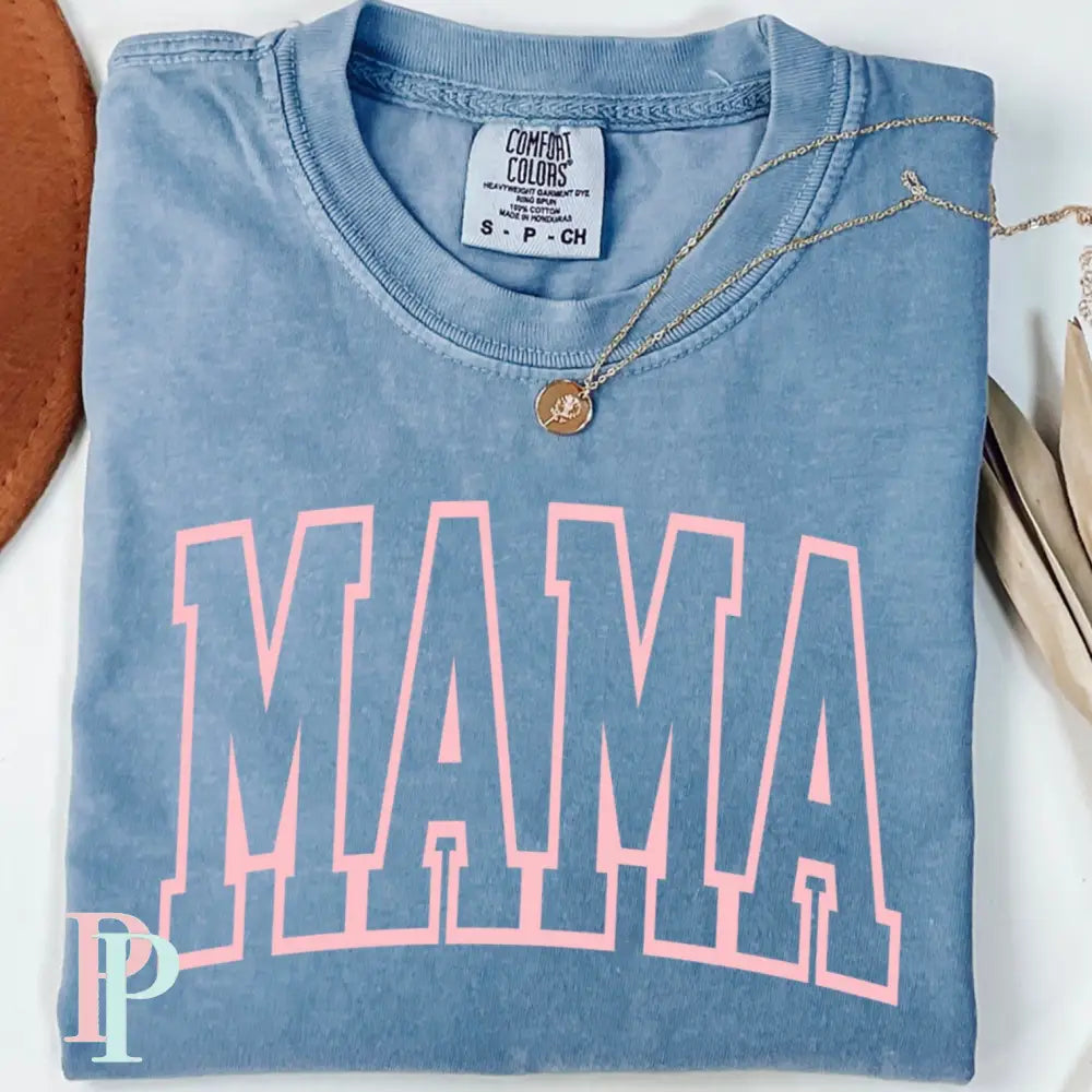 Mama Varsity Letters Screen Print Transfer