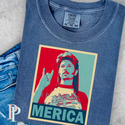 Merica Comfort Color Graphic Tee
