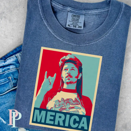 Merica Comfort Color Graphic Tee