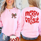 Merry & Bright Screen Print Transfer