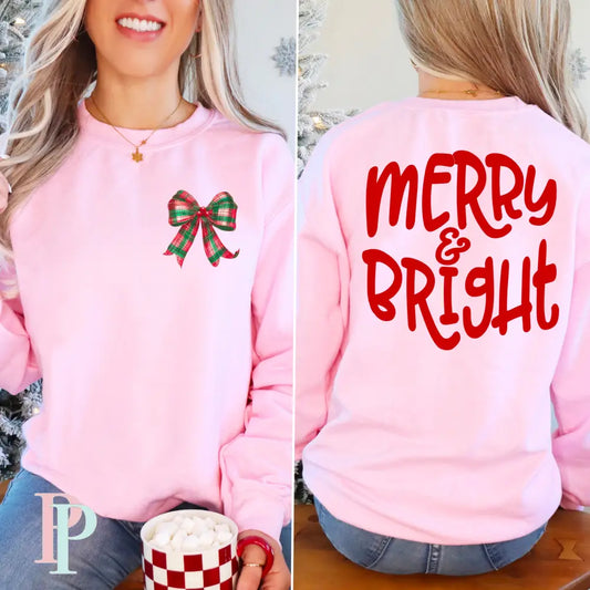 Merry & Bright Screen Print Transfer