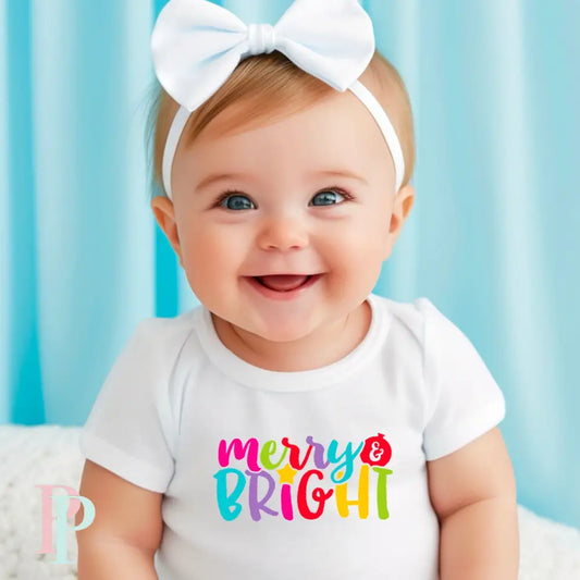 Merry & Bright Tea Towel / Infant DTF Transfer