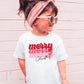 Merry Christmas Retro Stacked Toddler DTF Transfer