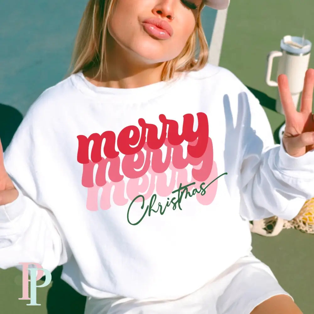 Merry Retro DTF Transfer