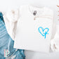 My Heart Was On The Cross Pocket Screen Print Transfer