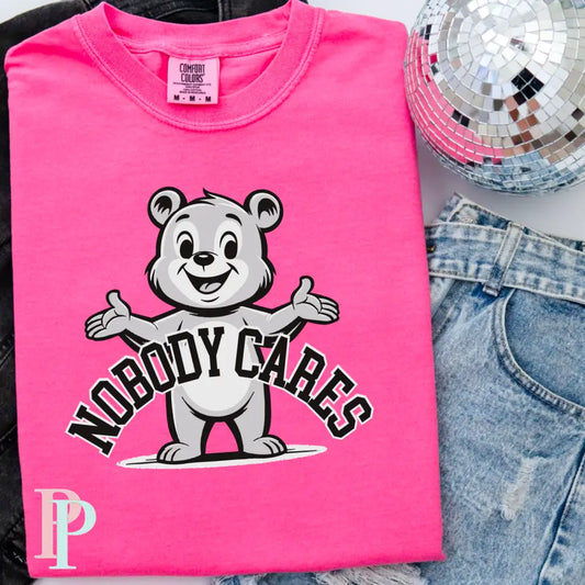 Nobody Cares Comfort Color Graphic Tee