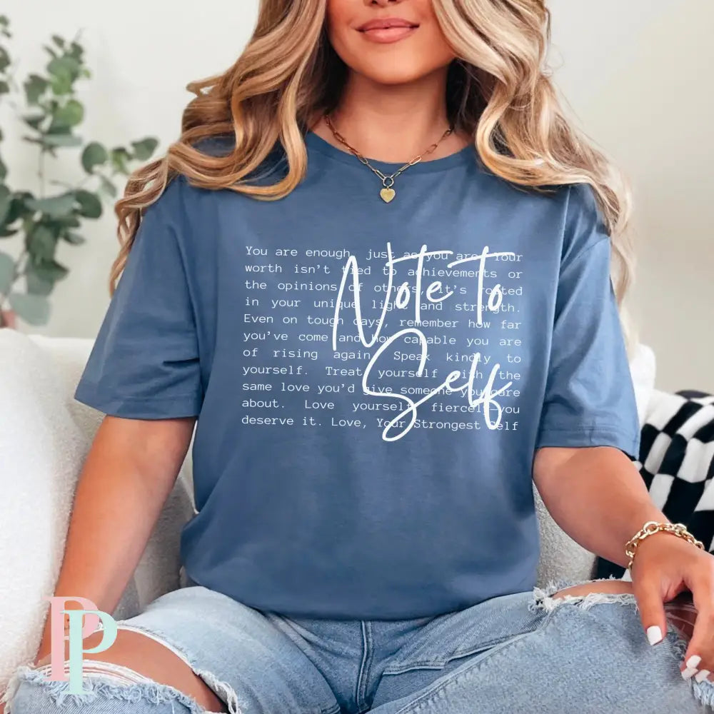 Note To Self Screen Print Transfer