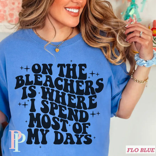 On The Bleachers Is Where I Spend Most Of My Days Screen Print Transfer