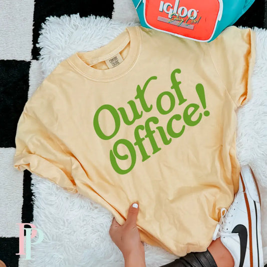 Out Of Office Comfort Color Graphic Tee