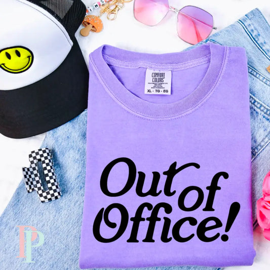 Out Of Office Comfort Color Graphic Tee