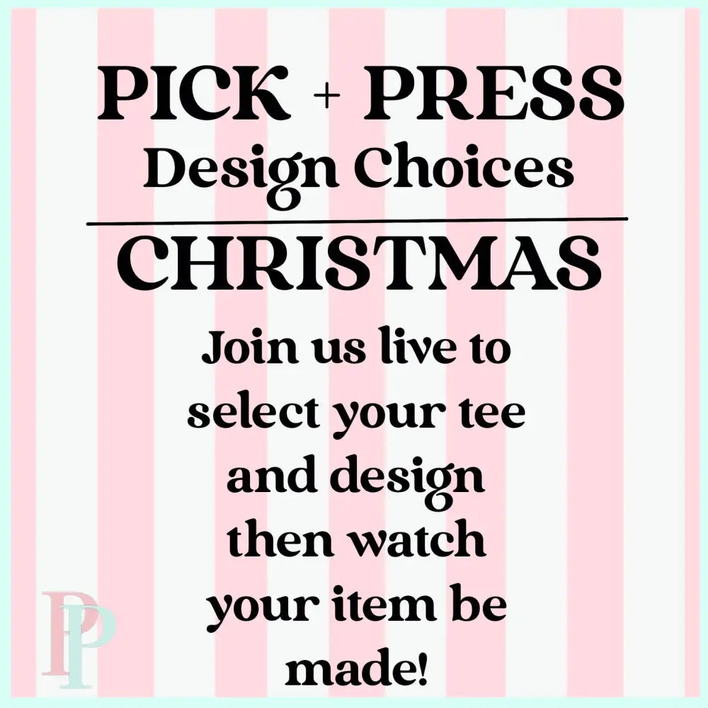 Pick & Press CHRISTMAS Designs