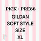 Pick + Press Gildan Soft Style Size XL