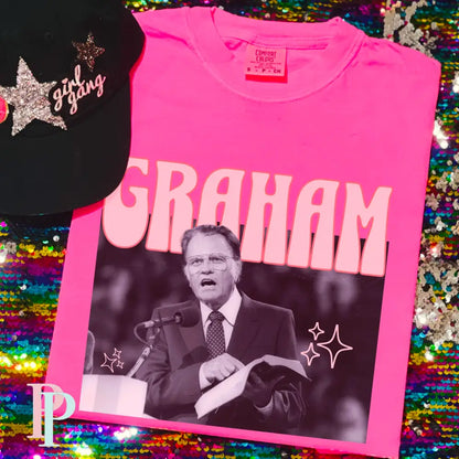 Pink Billy Graham Comfort Color Graphic Tee