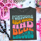 Pontoons High Noons & Blue Lagoons Comfort Color Graphic Tee