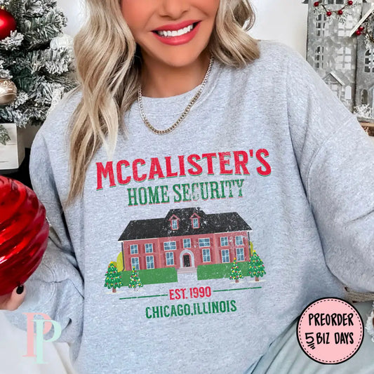 Pre-Order McCallister Home Security DTF Transfer