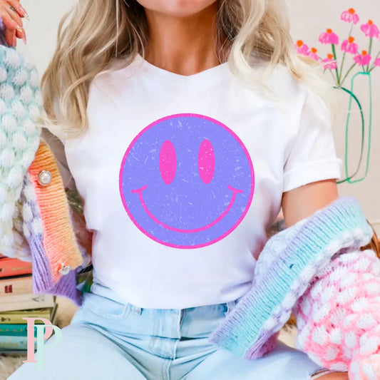 Preppy Face Comfort Color Graphic Tee