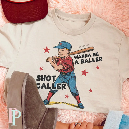 Retro Wanna Be A Baller Baseball DTF Transfer