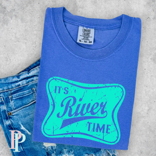 River Time Comfort Color Graphic Tee