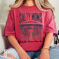 Salty Moms Beach Club Comfort Color Graphic Tee CRIMSON / SMALL