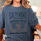 Salty Moms Beach Club Comfort Color Graphic Tee DENIM / SMALL