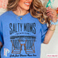 Salty Moms Beach Club Comfort Color Graphic Tee FLO BLUE / SMALL