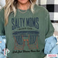 Salty Moms Beach Club Comfort Color Graphic Tee MOSS / SMALL