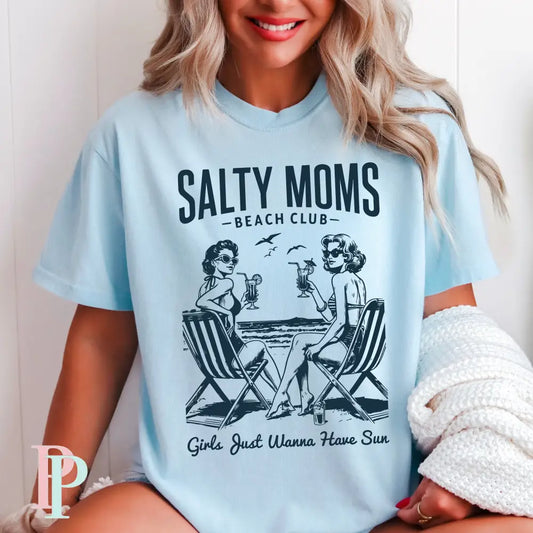 Salty Moms Beach Club Screen Print Transfer