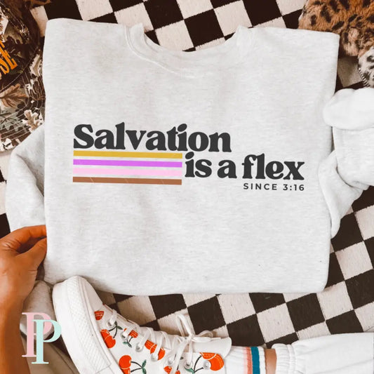 Salvation Is A Flex DTF Transfer